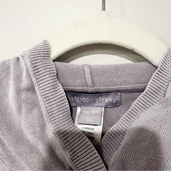 Barefoot Dreams Sunbleached Poncho in Soft Violet - Picture 9 of 12